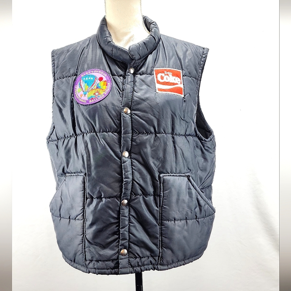 SWINGSTER 1988 Vintage, made in USA - Puffer patch vest, men's size L